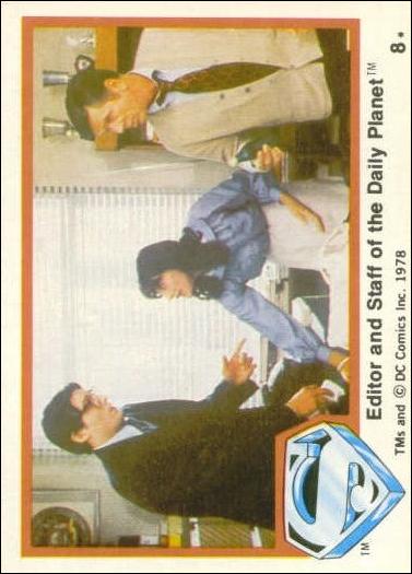 Superman (Movie) Series 1 (Base Set) card 8 Editor and Staff of the Daily Planet