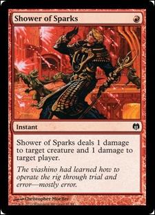 Magic the Gathering: Duel Decks: Heroes vs. Monsters (Base Set) card 61 Shower of Sparks
