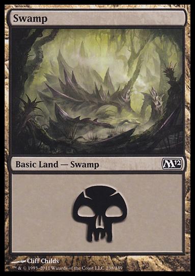 Magic the Gathering: 2012 Core Set (Base Set) card 238 Swamp
