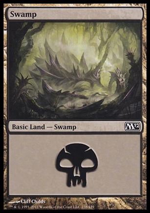 Magic the Gathering: 2012 Core Set (Base Set) card 238 Swamp