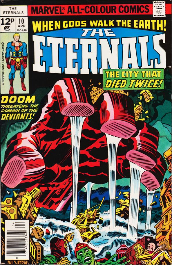 Eternals (1976) issue 10-B UK Price Cover