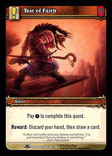 World of Warcraft: Through the Dark Portal (Base Set) card 308 Test of Faith