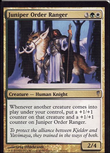 Magic the Gathering: Coldsnap (Base Set) card 130 Juniper Order Ranger