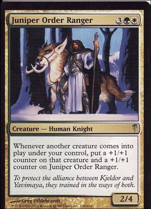 Magic the Gathering: Coldsnap (Base Set) card 130 Juniper Order Ranger
