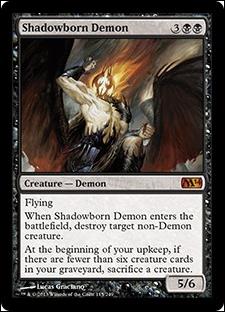 Magic the Gathering: 2014 Core Set (Base Set) card 115 Shadowborn Demon
