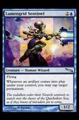 Magic the Gathering: Mirrodin (Base Set) card 40 Lumengrid Sentinel