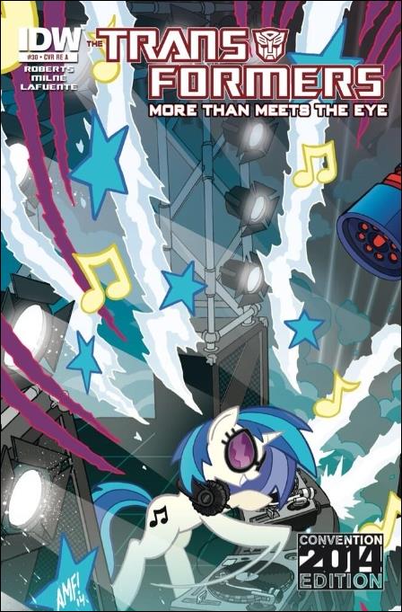 Transformers: More Than Meets the Eye (2012) issue 30-E Tony Fleecs Botcon 2014 Left Side Cover