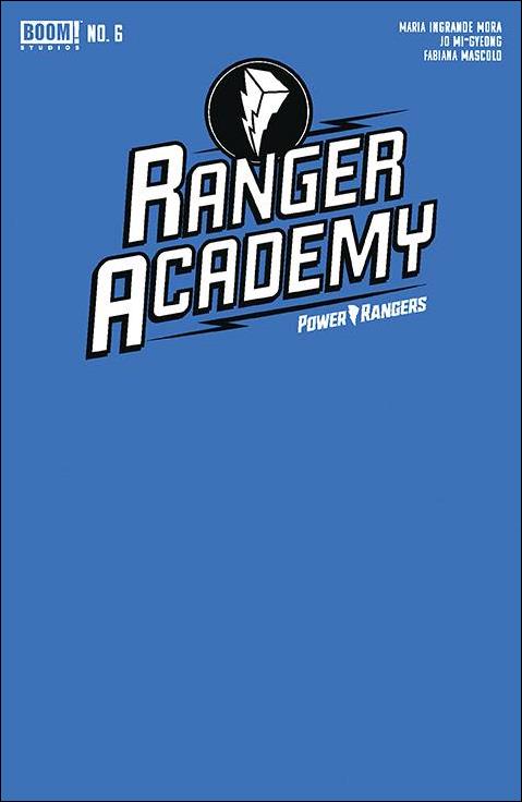 Ranger Academy issue 6-B Blue Blank Sketch Cover