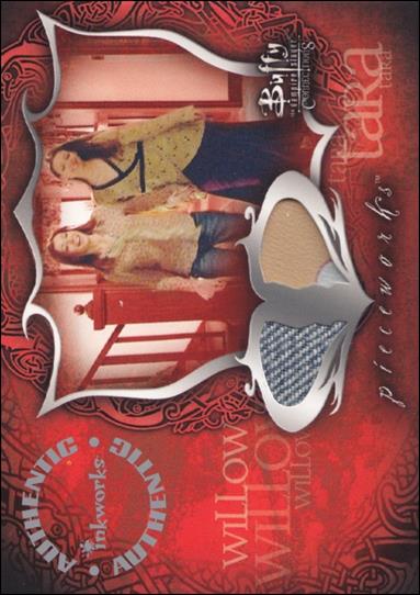 Buffy the Vampire Slayer: Connections (Pieceworks Dual Costume Subset) card PWC3 Outfit Worn By Alyson Hannigan And Amber Benson