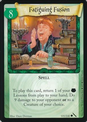 Harry Potter: Chamber of Secrets (Base Set) card 105 Fatiguing Fusion