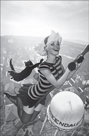 Sabrina the Teenage Witch (2019) issue 1-G Adam Hughes Stadium Comics B&W Virgin Cover 1/750