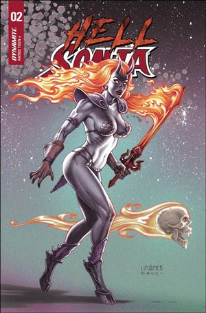 Hell Sonja issue 2-D Joseph Michael Linsner Cover