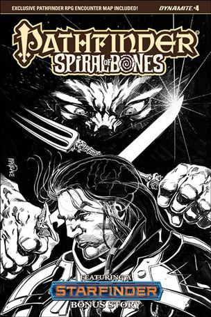 Pathfinder: Spiral of Bones issue 4-D Tom Mandrake 1:10 Black & White Cover