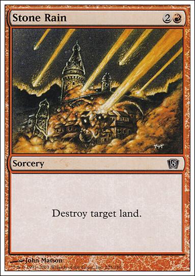 Magic the Gathering: 8th Edition (Base Set) card 225 Stone Rain