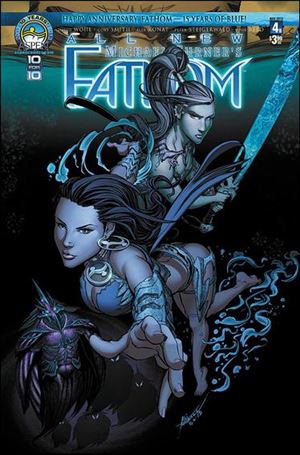 Michael Turner's Fathom (2013) issue 4-B Koi Turnbull Cover