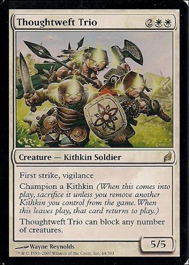 Magic the Gathering: Lorwyn (Base Set) card 44 Thoughtweft Trio