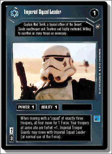 Star Wars: A New Hope Limited (Base Set) card 23 Imperial Squad Leader