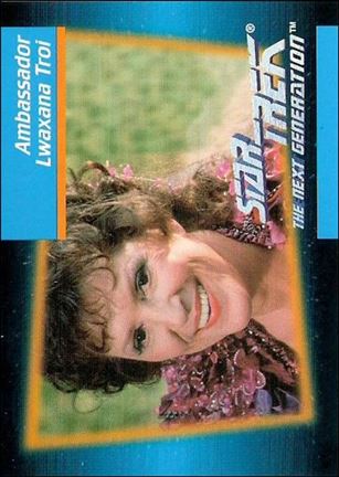 Star Trek: The Next Generation - Inaugural Edition (Base Set) card 17 Ambassador Lwaxana Troi