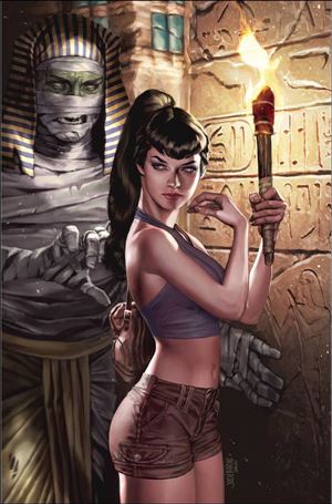 Bettie Page: The Alien Agenda issue 2-R Josh Burns Virgin Cover