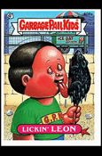 Garbage Pail Kids: Series 10 (Base Set) card 408a Lickin' Leon