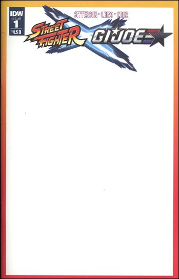 Street Fighter x G.I. Joe issue 1-E Blank Cover