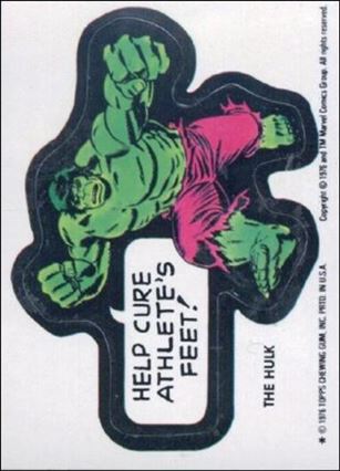 Marvel Super Heroes Stickers (Base Set) card NN31 The Hulk - 