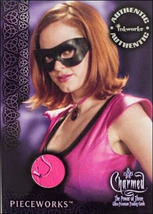 Charmed: The Power of Three (Pieceworks Subset) card PW4 Rose McGowan as Paige (Pink Leather)