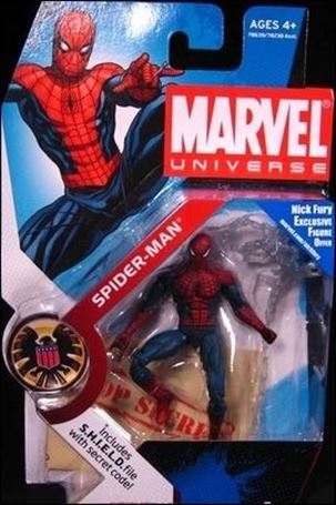 Marvel Universe (Series 1) figure 002-C Spider-Man (Red & Dark Blue Costume)