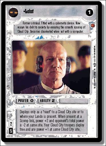 Star Wars: Cloud City Limited (Base Set) card 95 Lobot