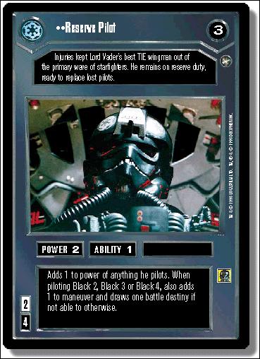 Star Wars: A New Hope Limited (Base Set) card 27 Reserve Pilot