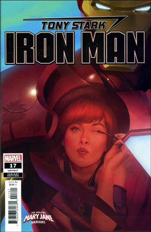 Tony Stark: Iron Man issue 17-B Rahzzah Amazing Mary Jane Cover