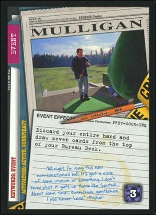 X-Files (Promo) card PR97-05-INQ Mulligan
