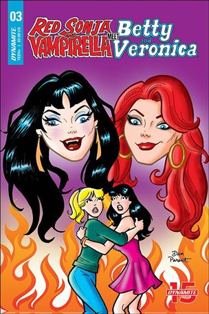 Red Sonja and Vampirella Meet Betty and Veronica issue 3-D Dan Parent Cover