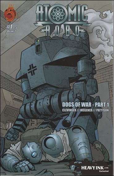 Atomic Robo: Dogs of War issue 1-B HeavyInk.com Cover