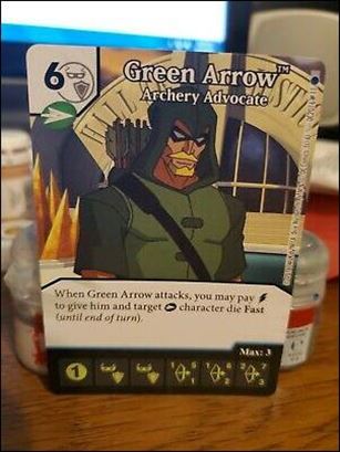DC Comics Dice Masters Green Arrow and The Flash card DC2016. 11 Green Arrow: Archery Advocate 