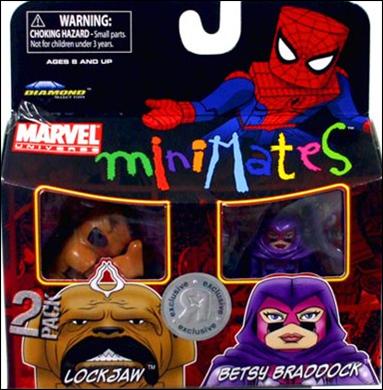 Marvel Minimates (Exclusives) figure 55 Lockjaw and Betsy Braddock