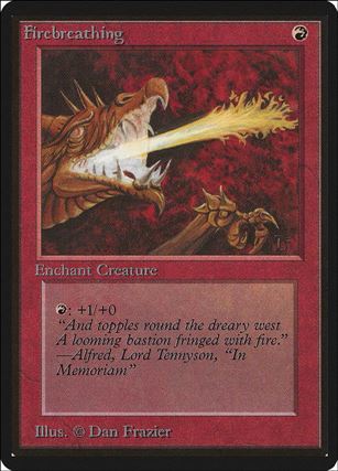 Magic the Gathering: Limited Edition Beta (Base Set) card 151 Firebreathing