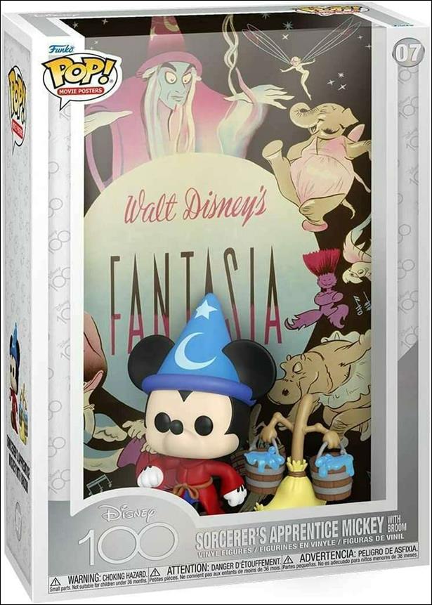 Pop! Movie Posters figure 7 Sorcerer's Apprentice Mickey with Broom