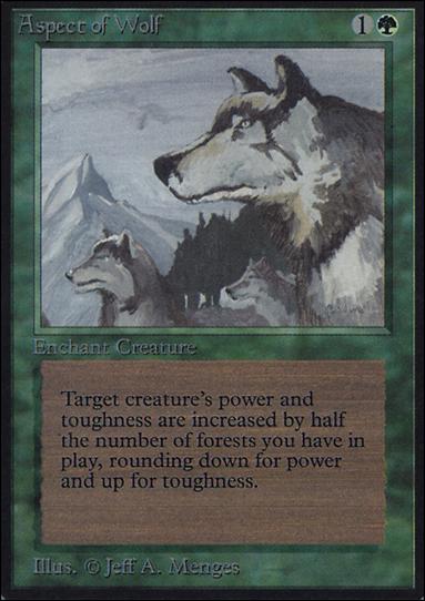 Magic the Gathering: Limited Edition Alpha (Base Set) card 184 Aspect of Wolf