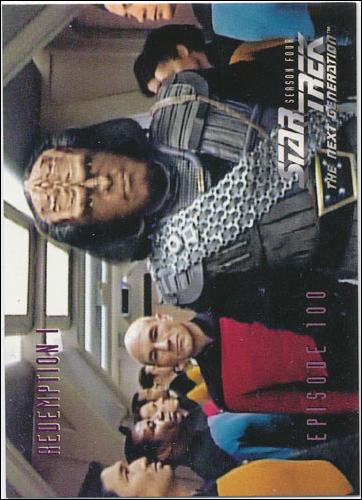 Star Trek: The Next Generation - The Episode Collection Season Four (Base Set) card 399 Redemption Part I, Episode 100C