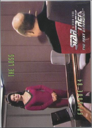 Star Trek: The Next Generation - The Episode Collection Season Four (Base Set) card 350 The Loss, Episode 84B