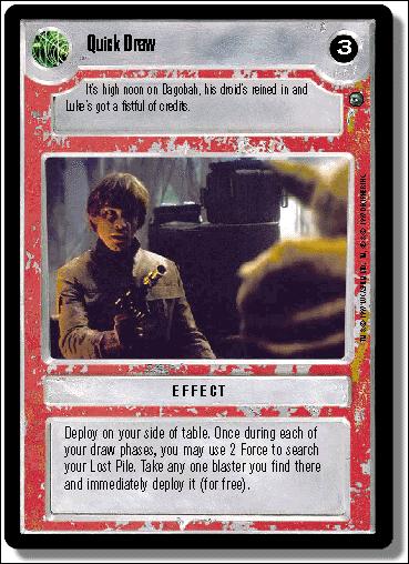 Star Wars: Dagobah Limited (Base Set) card 119 Quick Draw