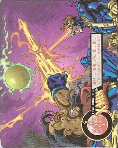 X-Men Nerds: Series 2 (Base Set) card 1 E-Ball: Cyclops vs Bishop