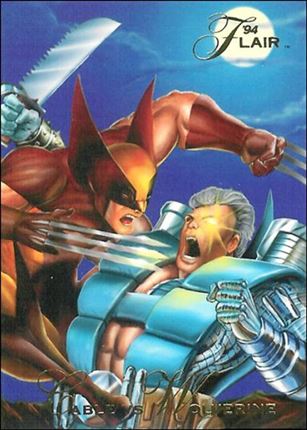 Marvel Annual Flair '94 (Base Set) card 74 Cable vs Wolverine