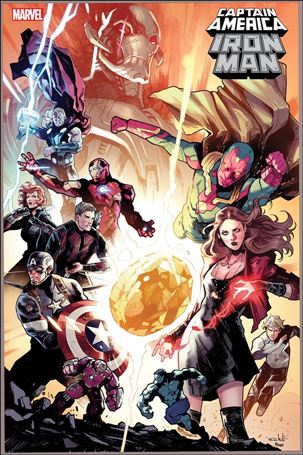 Captain America / Iron Man issue 5-B Valerio Schiti Infinity Saga Cover