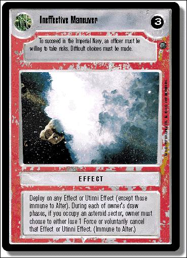 Star Wars: Dagobah Limited (Base Set) card 113 Ineffective Maneuver