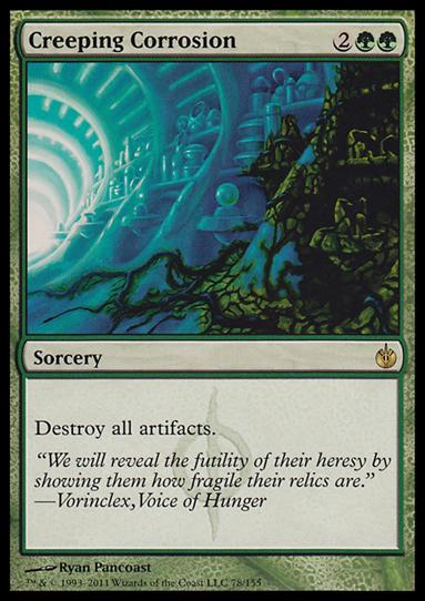 Magic the Gathering: Mirrodin Besieged (Base Set) card 78 Creeping Corrosion