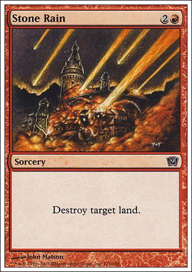 Magic the Gathering: 9th Edition (Base Set) card 221 Stone Rain