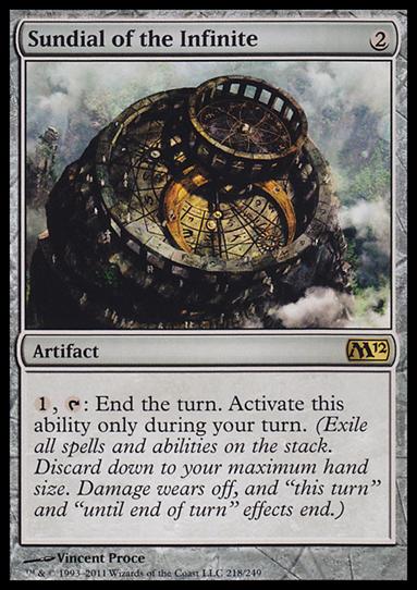 Magic the Gathering: 2012 Core Set (Base Set) card 218 Sundial of the Infinite