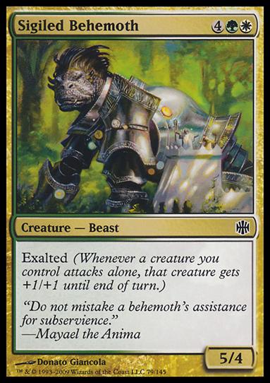 Magic The Gathering: Alara Reborn (Base Set) card 79 Sigiled Behemoth